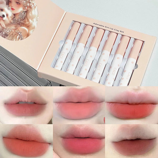 Lip Gloss mate aterciopelado ¡Colores nudes, resistencia absoluta al agua!