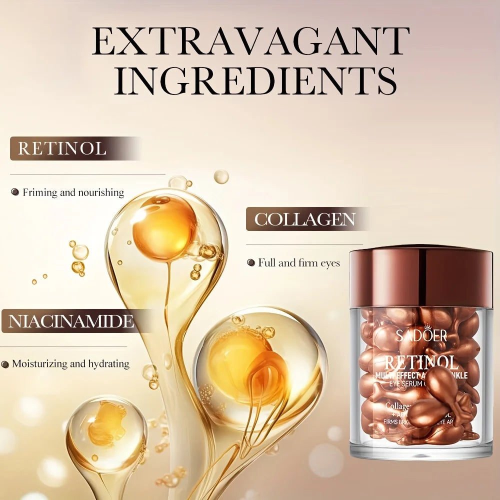 Cápsulas de serum reafirmante multiefecto con retinol ¡Hidratación profunda!