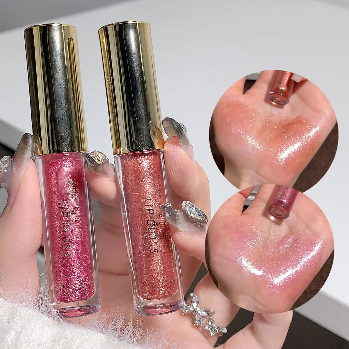 Lip Gloss hidratante y brillante ¡Efecto espejo!