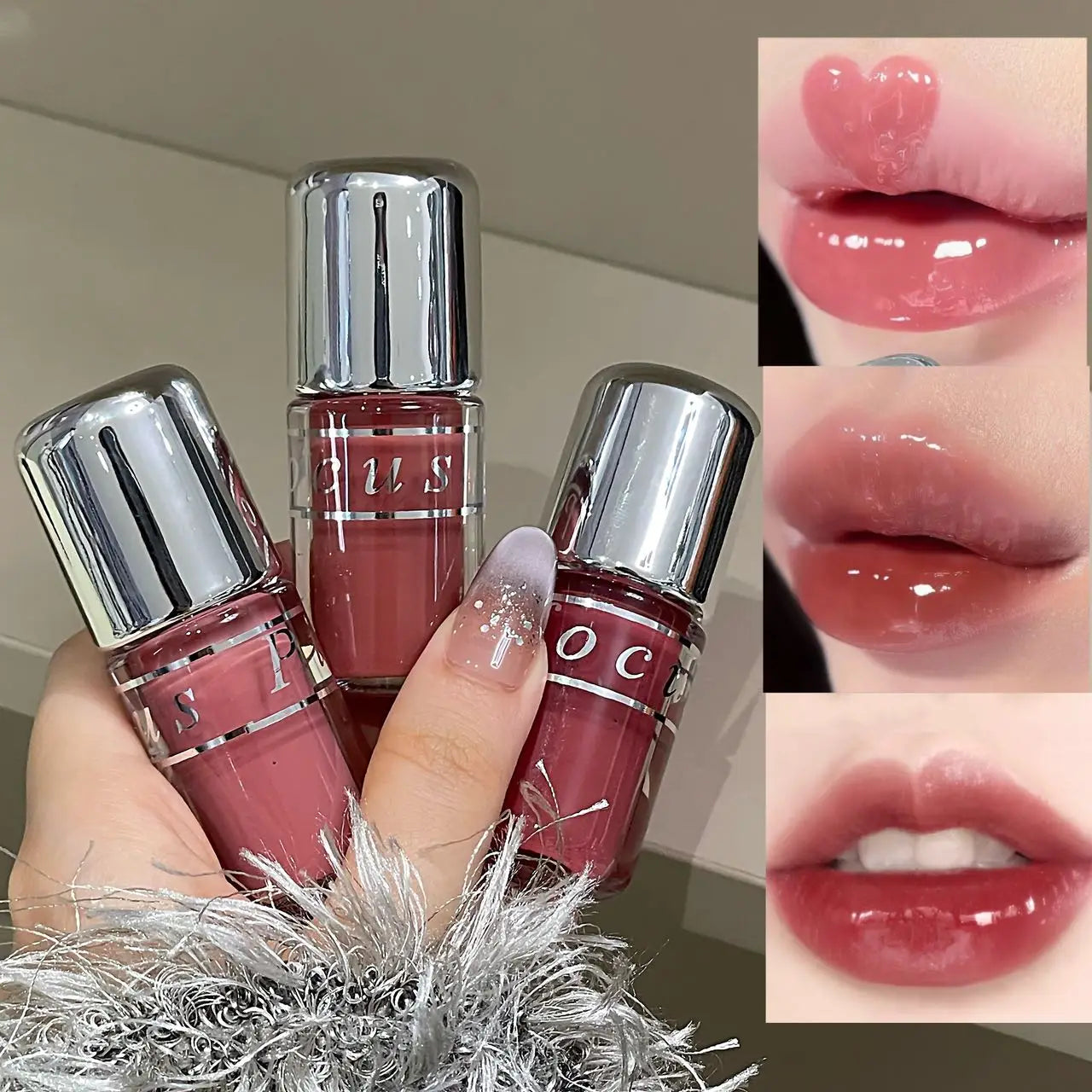 ¡Lip gloss hidratación duradera y dificil de desprender!