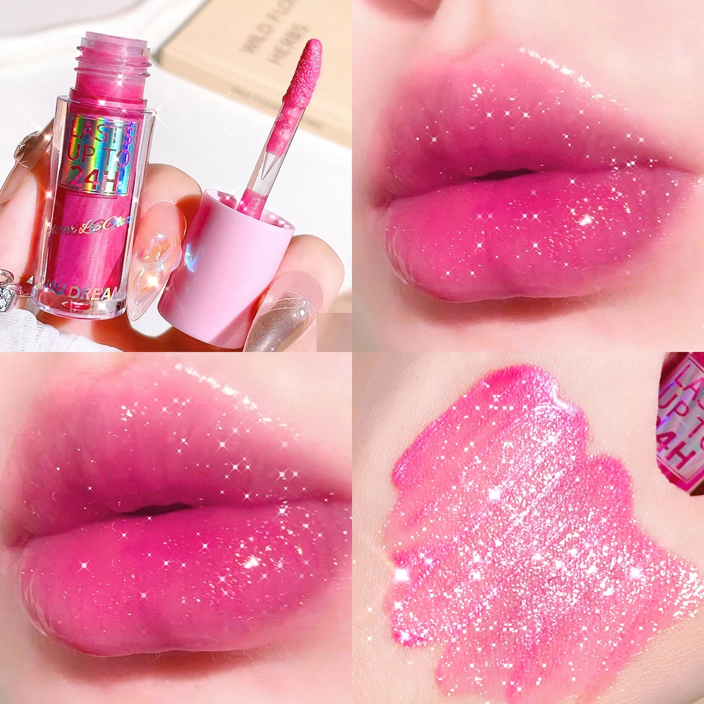 Lip Gloss ¡Acabado espejo con brillo de agua, hidratación absoluta